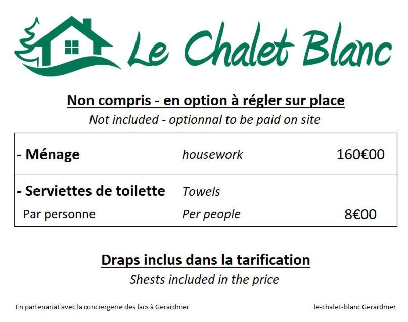Le Chalet Blanc - Jacuzzi / Piscine / Sauna Жерарме Экстерьер фото
